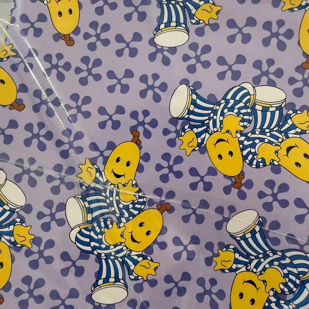 american greetings bananas in‎ pajamas wrapping paper new
